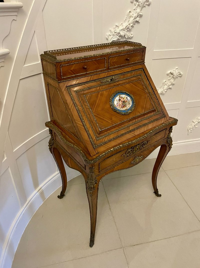 Fine Quality French Antique Victorian Kingwood and Ormolu Mounted Bureau/Desk